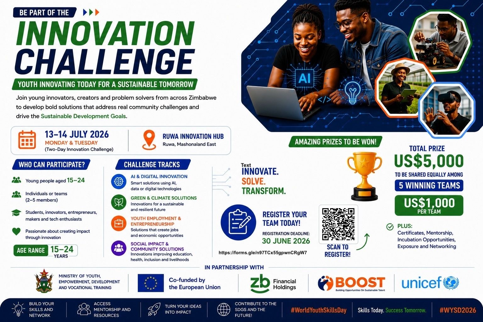 CALLING ALL YOUNG INNOVATORS IN ZIMBABWE! 🌍💡